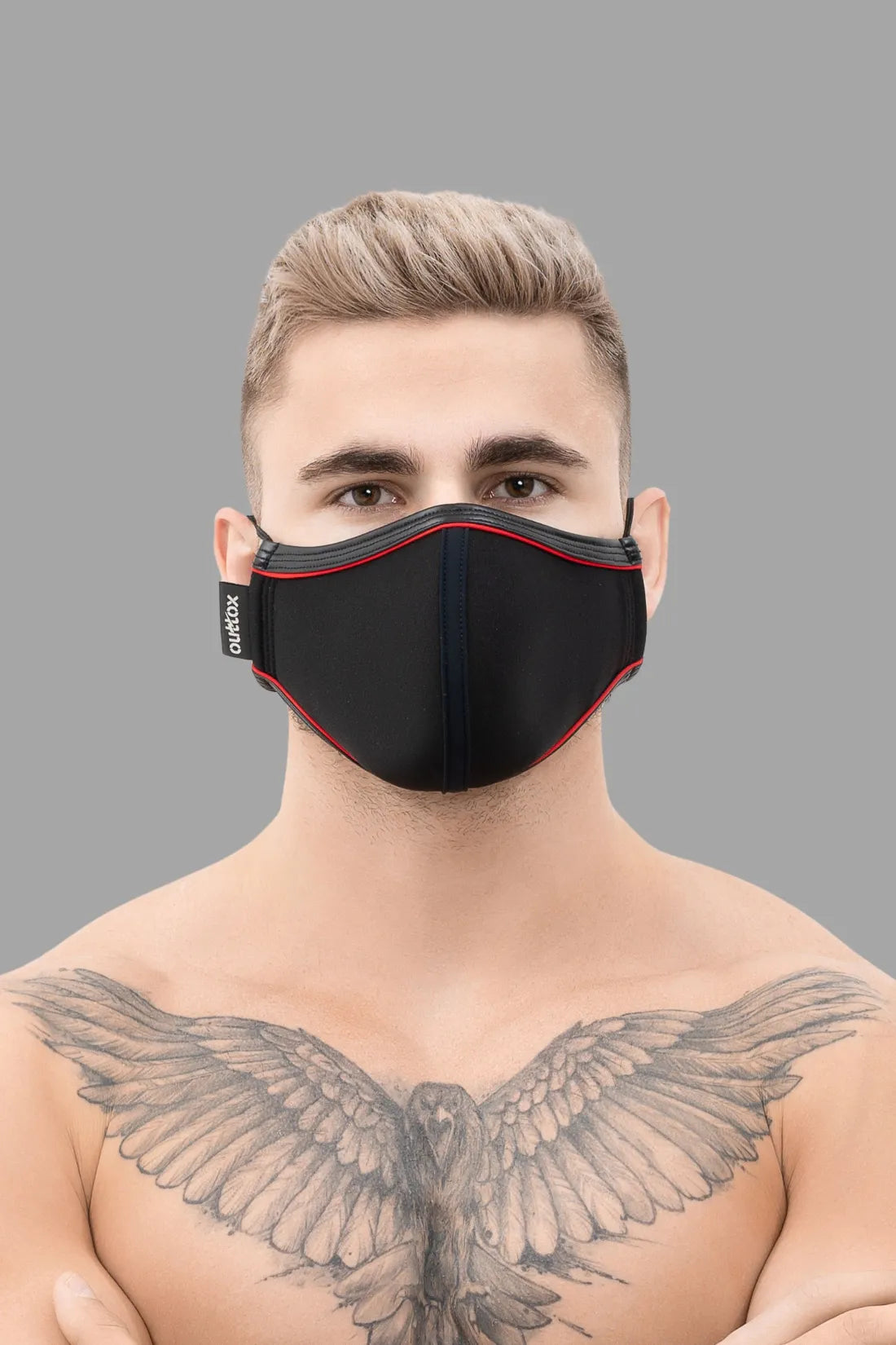 Outtox. Everyday Mask. Black+Red