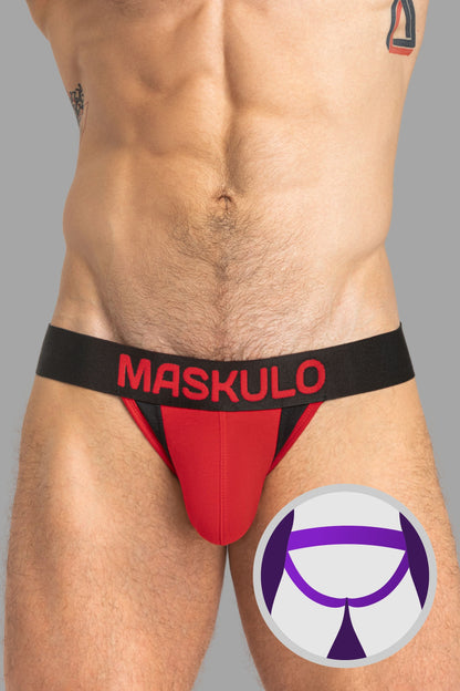 Captain-A Jock O-INSIDE-POUCH. Red+Black