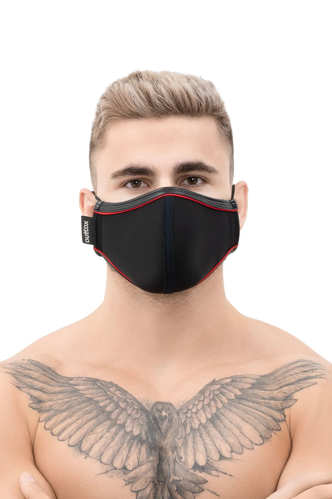 Outtox. Everyday Mask. Black+Red