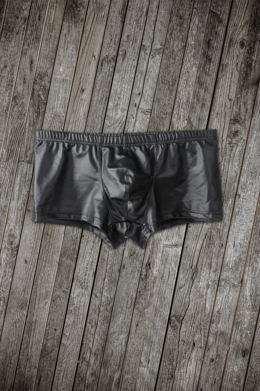 Ted Aquario. Shiny Shorts. Black