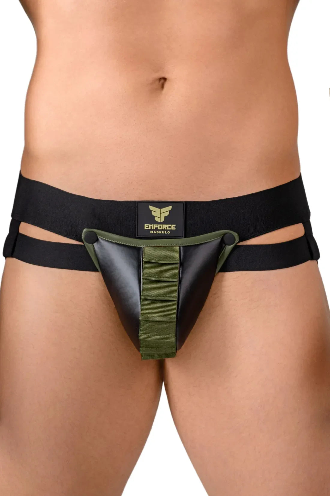 EnForce. Shot Belt Codpiece Jock. Black