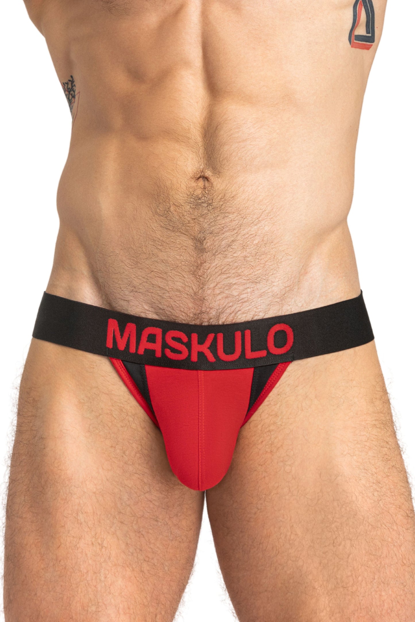 Captain-A Jock O-INSIDE-POUCH. Red+Black