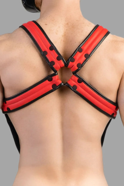 Armored Next. Body Harness. Red+Black