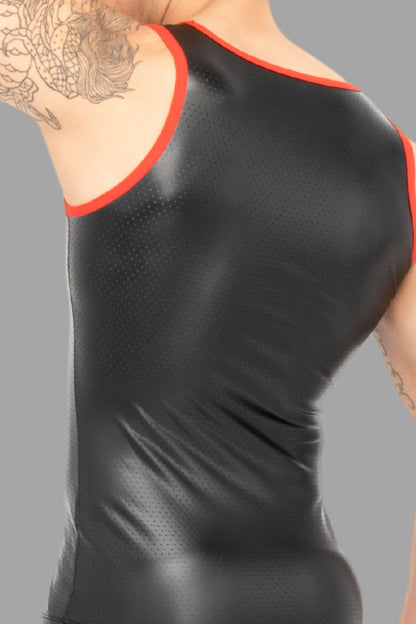 Outtox. Tank top. Black+Red