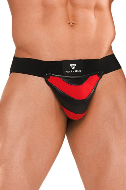 Armored Next. Men's Jock. Black+Red