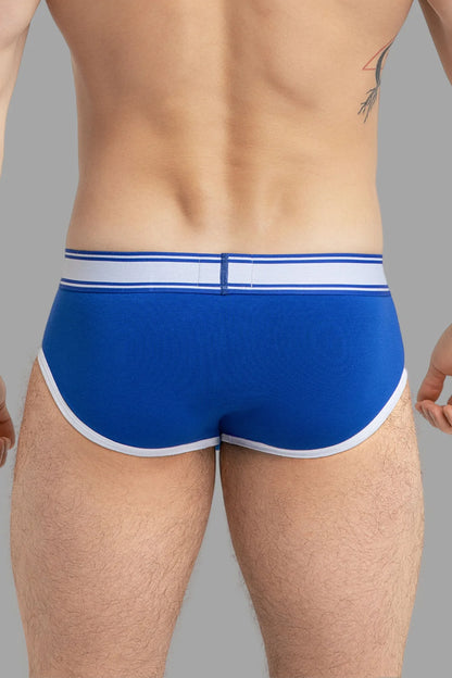 Marine Baumwoll-Briefs. Royal blue