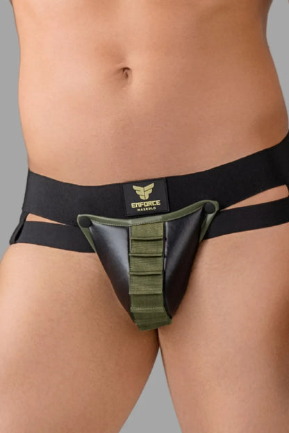 EnForce. Shot Belt Codpiece Jock. Black