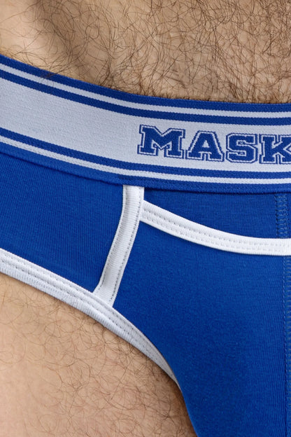 Marine Baumwoll-Briefs. Royal blue