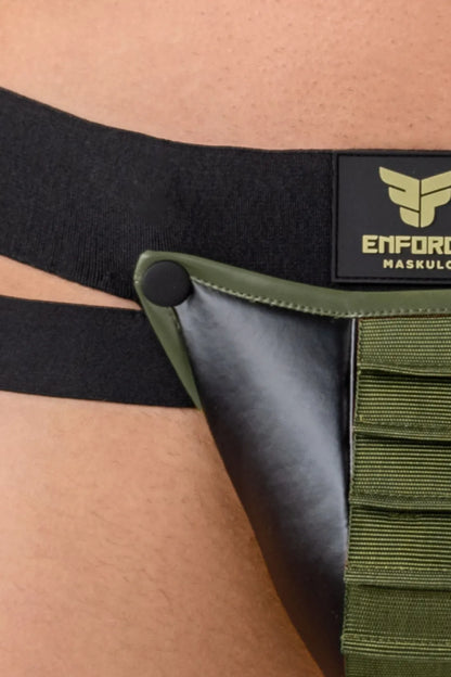 EnForce. Shot Belt Codpiece Jock. Black