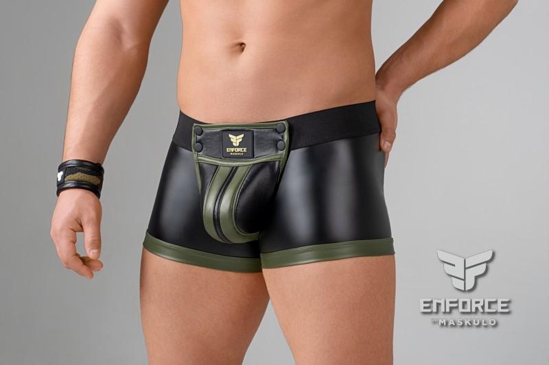 EnForce. Regular Rear Trunk Shorts with Waist-high Codpiece