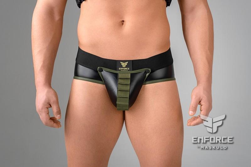 EnForce. Open Rear Briefs with Shot Belt Codpiece