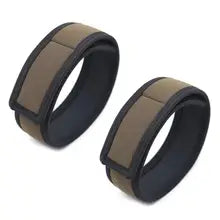 Maskulo Berlin Puppy Accessory Armbands for Role-Playing (NQ3387) - Camouflage-woodland and black, made of PU, rubber bondage design.