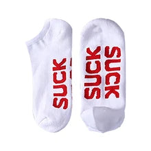 Maskulo Thick Ankle Socks (NSC334) in white with red text, made from soft, moisture-wicking premium cotton, polyester, and spandex. Ideal for daily wear in fall/winter.