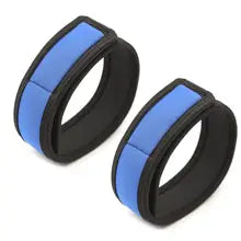 Maskulo NQ3368 Puppy Accessory Armbands, blue & black PU leather, ideal for role-playing, cosplay, and bedroom games.
