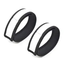 Maskulo NQ3372 White/Black Puppy Accessory Armbands for role-playing, made of PU, rubber bondage for cosplay, games, parties, or bedroom.
