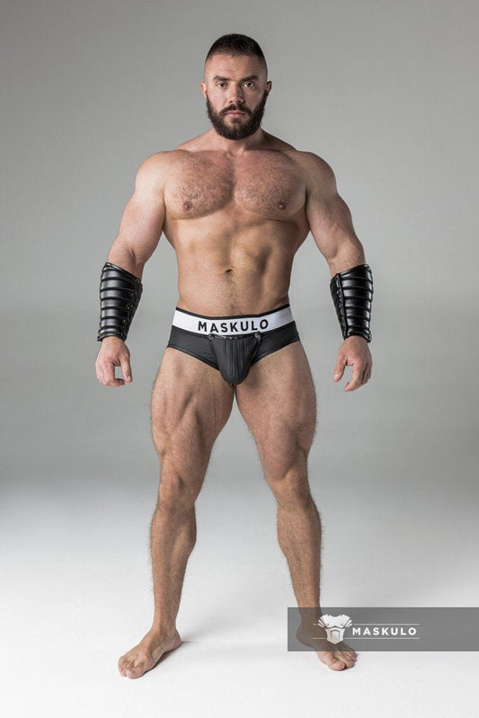 Armored Standard. Open Rear Briefs. Black
