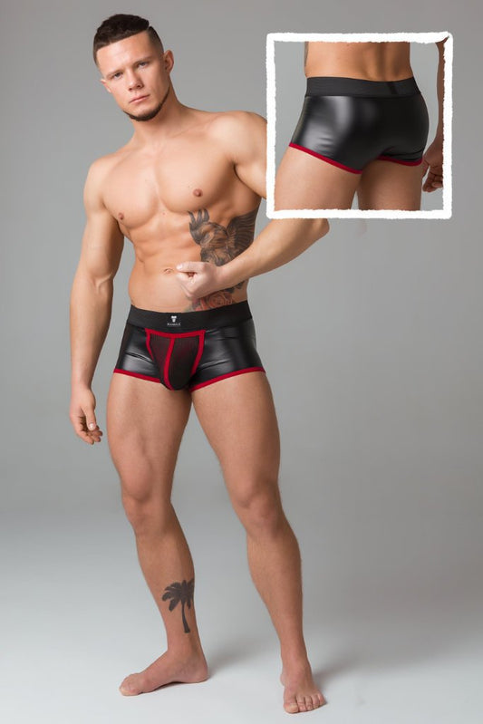 Youngero Classic. Regular Rear Trunk Shorts. Red