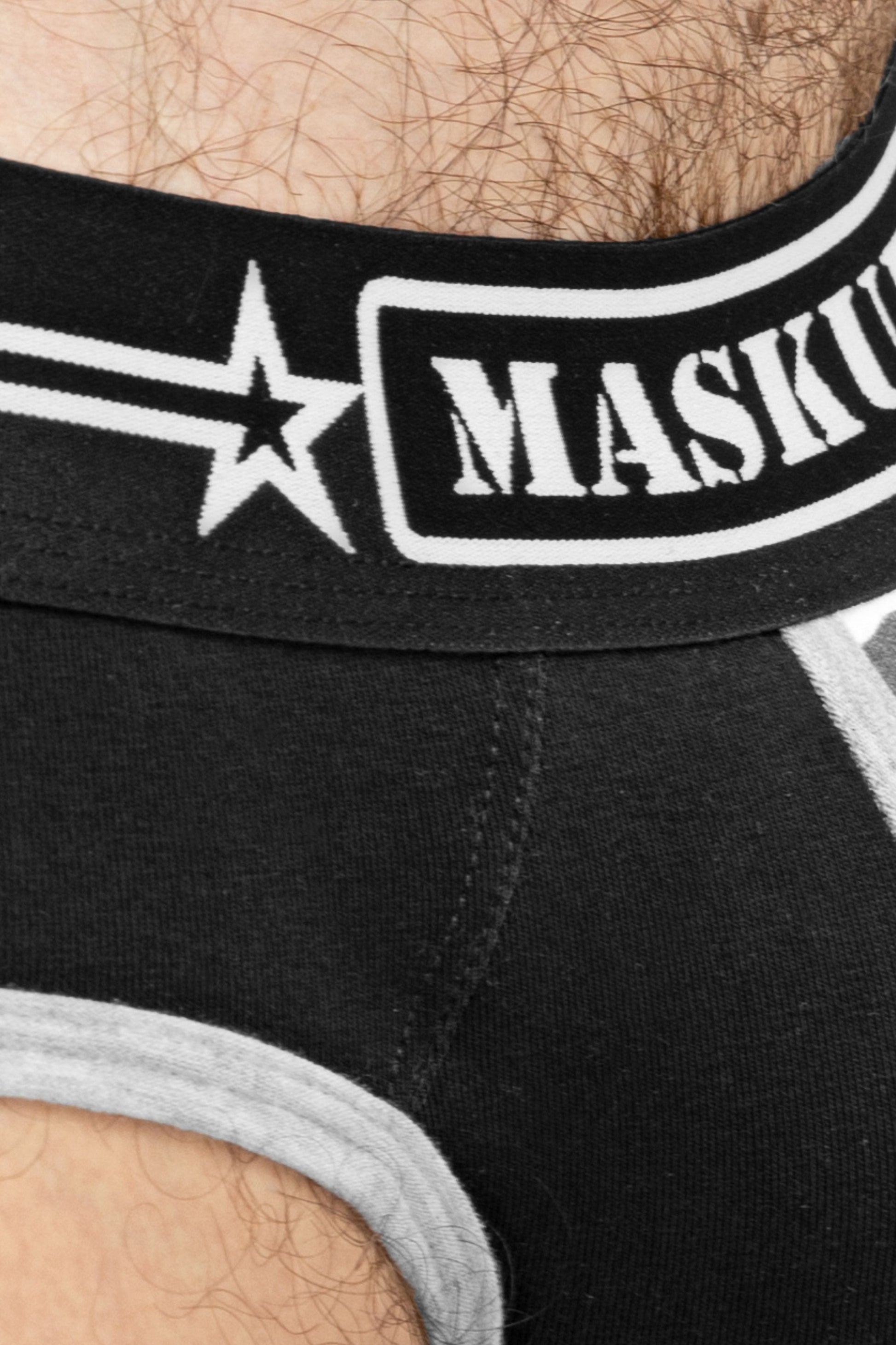 Military Briefs with Lifter. Black+Grey