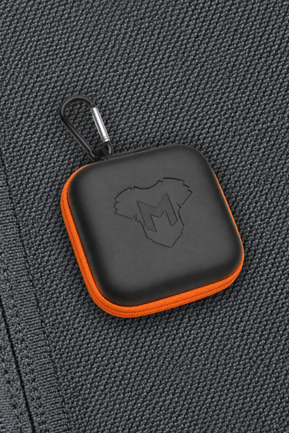 Jax Wanderlust. Carabiner Zip-Case. Orange