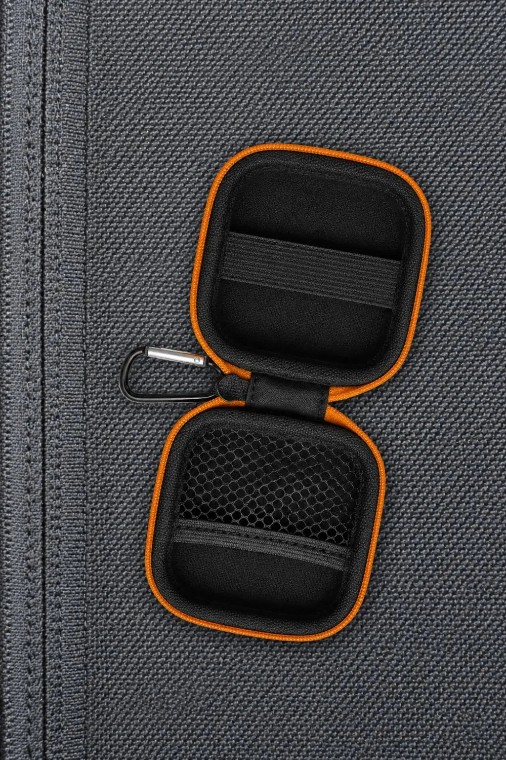Jax Wanderlust. Carabiner Zip-Case. Orange