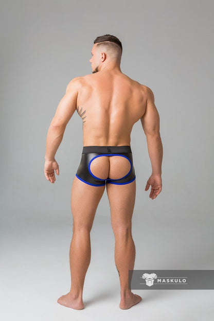Youngero Classic. Open Rear Trunk Shorts. Blue Royal