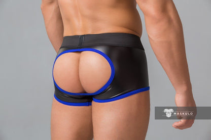 Youngero Classic. Open Rear Trunk Shorts. Blue Royal