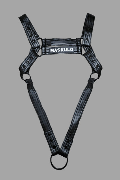 Vance Gridlock. Body Harness of PU Leather