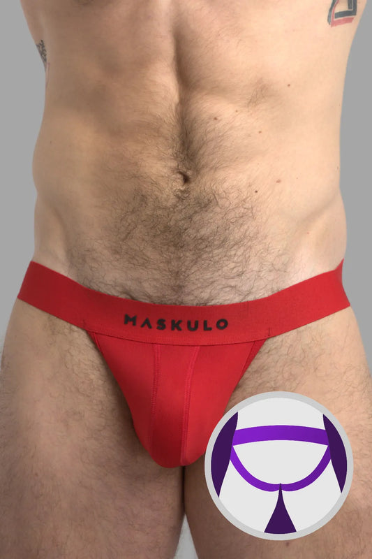 Microfiber Jock. Red