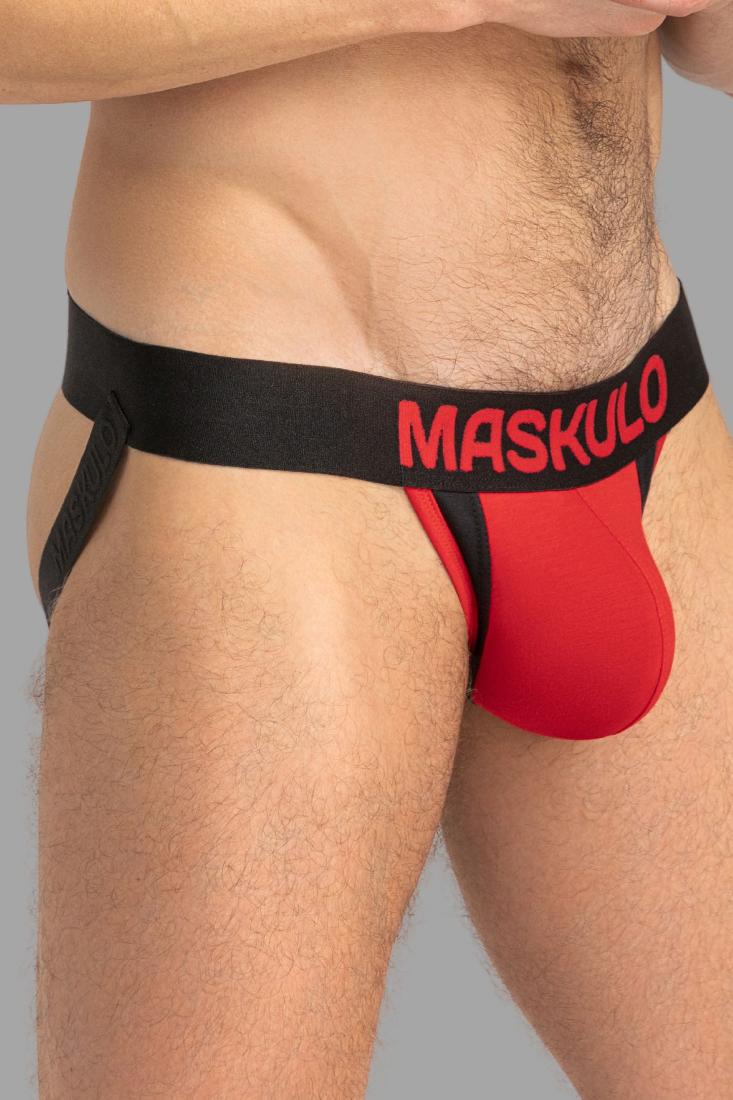 Captain-A Jock O-INSIDE-TASCHE. Rot+Schwarz