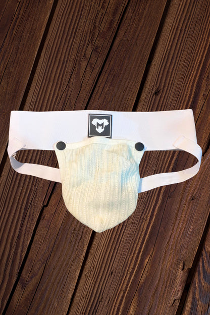 Dash Cyclone. Jockstrap with removable pouch. White