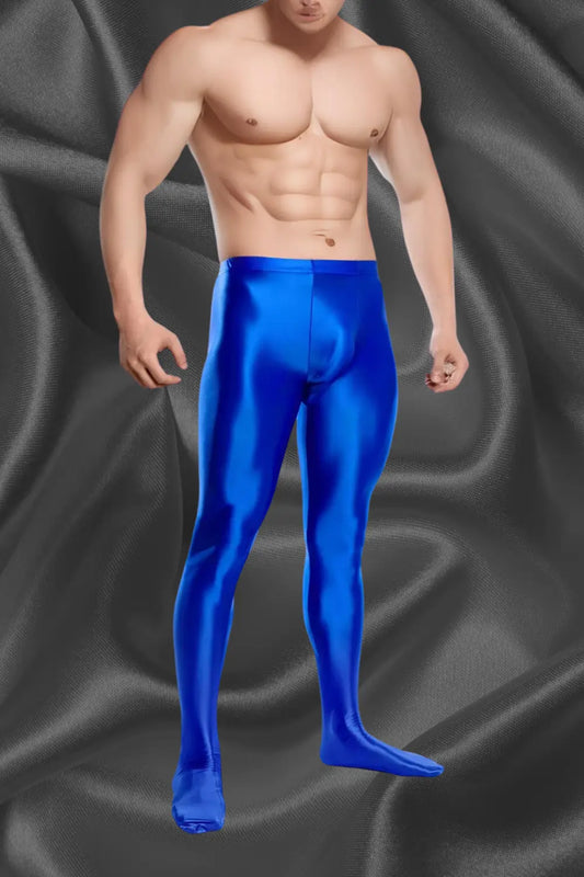 Trevor Ironsilk tight leggings. Blue