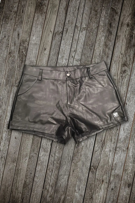 Luke Leatherbud Jeans-styled Shorts. Black &pn