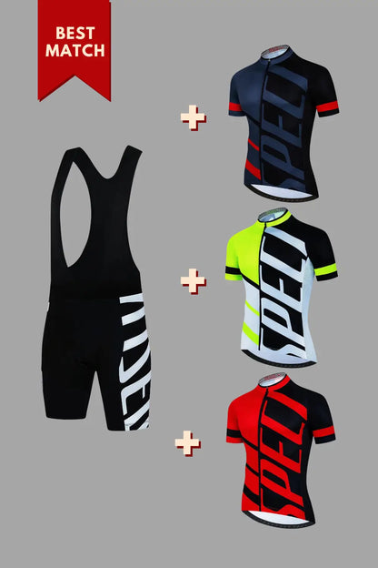 SPECIALIZED Cycling Bib. White+Black