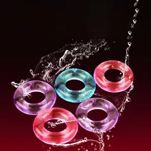 Maskulo NCR313 Super Stretchy Pink Silicone Cock Ring with Thick Design for longer, more stable shape; ideal for bedroom games, parties, and role-playing.