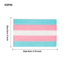 Rainbow Pride Cotton Embroidery Patch for Clothes. Iron-On Applique & Thermoadhesive Sticker by Maskulo Berlin.