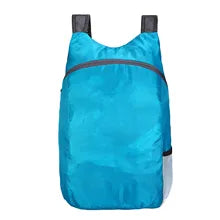 Maskulo NBG337 Lightweight Waterproof Backpack in blue/black, soft folding nylon/polyester, ideal for gym, travel, sports, and daily use.