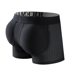 Maskulo Berlin Mesh Butt-Enhancing Trunks - Black, for a confident and enhanced silhouette.