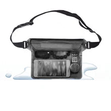 Maskulo NBG319 black waterproof PVC shoulder bag. Compact and functional, ideal for beach, gym, travel, sports.