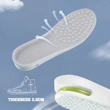 Maskulo NQ6311 White Height Increase Insole Inserts for shoes, sneakers, or boots, providing a 25mm height increase.