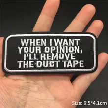 Patch 'When I Want Your Opinion - I'll Remove The Duct Tape'