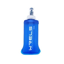 Maskulo NGL312 Blue Flexible Water Bottle 500ml for gym, travel, and sports, made of plastic/silicone.