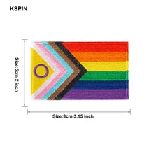 Rainbow pride Embroidery Patch from maskulo.berlin. Cotton, embroidered, iron-on applique for daily wear and DIY clothes.