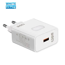 Maskulo NEL313 White Type C USB Charger for smartphones and mobile devices, made of plastic, ideal for travel.