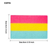 Rainbow Pride Cotton Embroidery Patch from maskulo.berlin. Iron-on applique, DIY for clothes, perfect for daily wear.