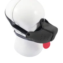 Black Pup Hood with Detachable Muzzle from Maskulo Berlin. Ideal for roleplay and costume events.