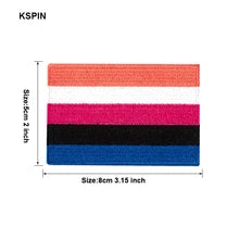 Rainbow pride Cotton Embroidery Patch from maskulo.berlin. Home Iron-On Applique/Thermodhesive Sticker for clothes, daily wear.