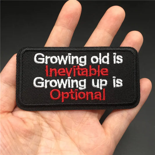 Ironic Slogan Patch for Maskulo Berlin products.