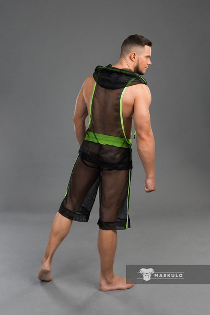 Youngero Classic. Mesh Hoodie Top. Blue Royal