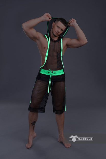 Youngero Classic. Mesh Hoodie Top. Blue Royal