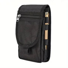 Maskulo NBG323 Black Waist Belt Smartphone Bag - durable, functional, for 6.3-inch phones, ideal for gym, travel, sports.